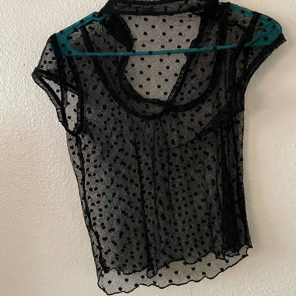 Sheer y2k tops